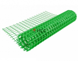 Сетка садовая 1.5х20 (ячейка 35х30) зелёная (плоская георешетка)
